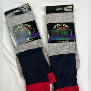 Chestnut Ridge 2 Pair Mens Boot Outdoor Socks Sz 6-12 A021124